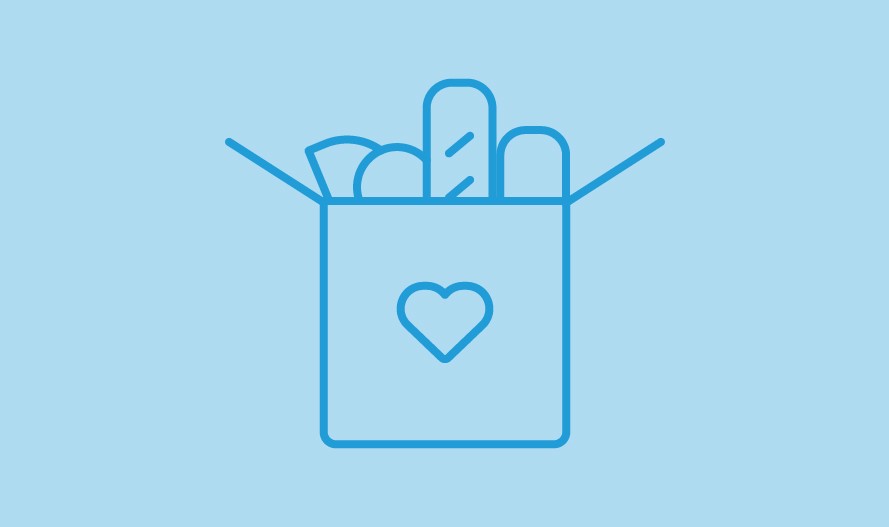 Free Meal Service Icon - Blue
