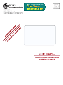 HHSC renewal notice envelope