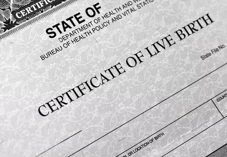 Texas birth certificate 