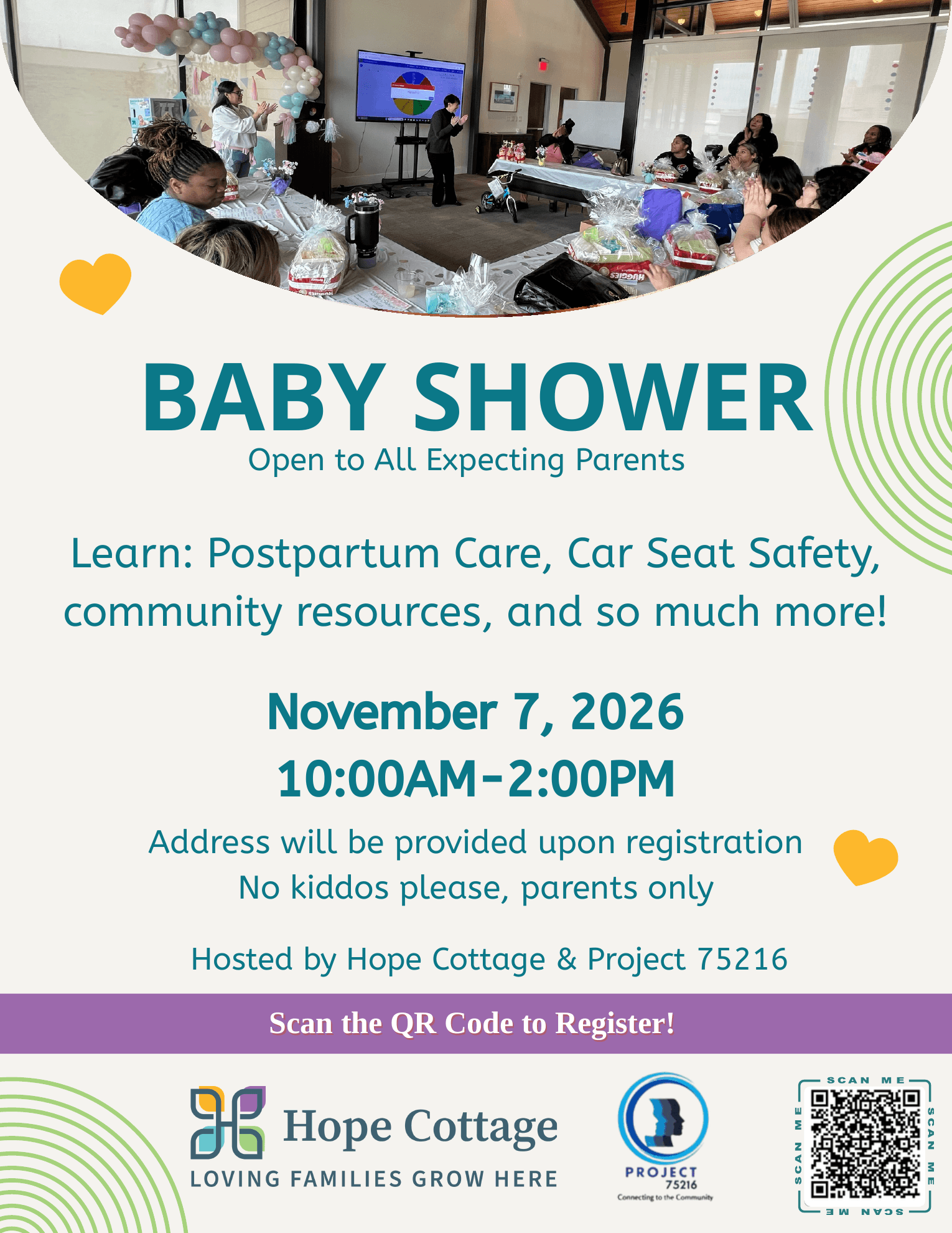 Community Baby Shower with Hope Cottage