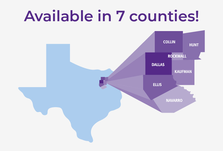 available in 7 counties