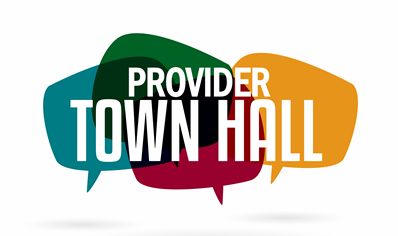 Provider Town Hall Graphic image