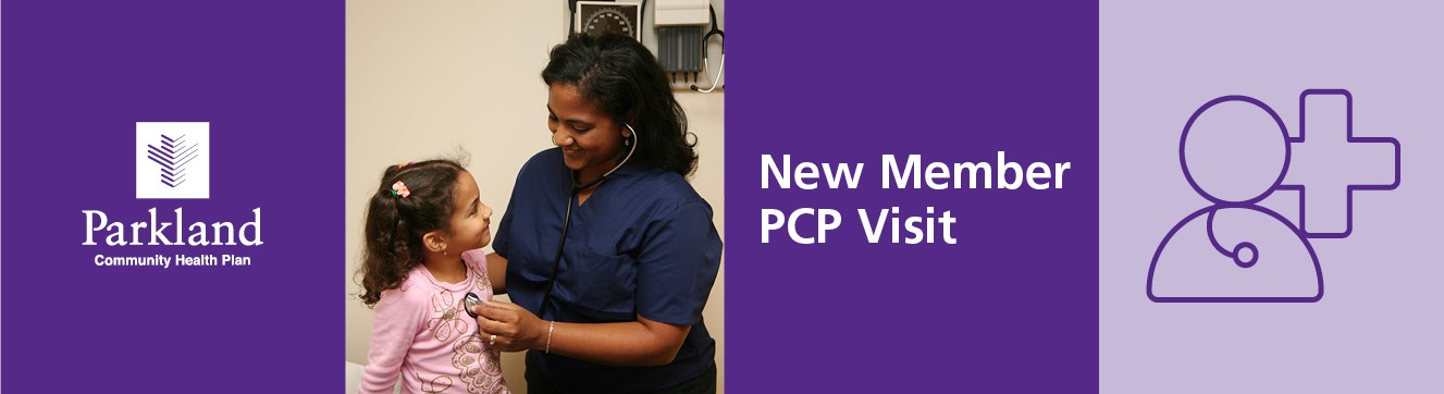 New Member PCP Visit banner - purple