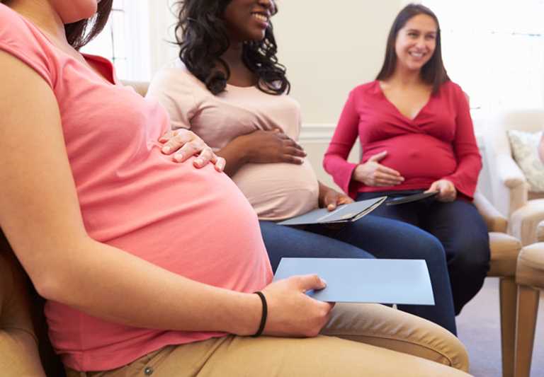 Pregnant Women Sitting