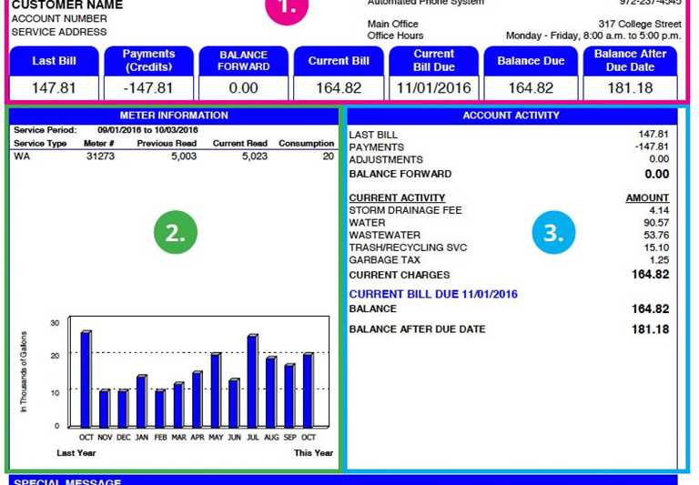 utility bill