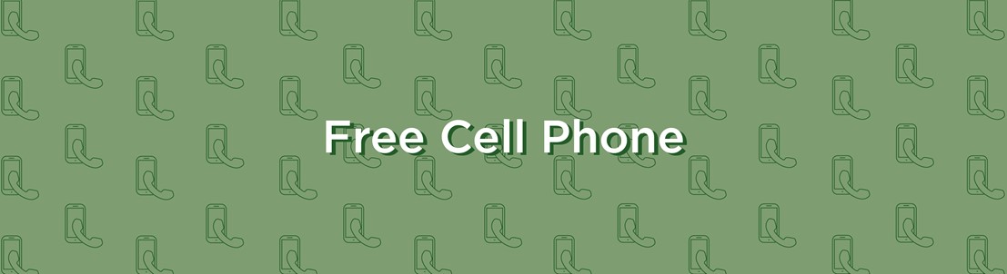 free cell phone program banner - green