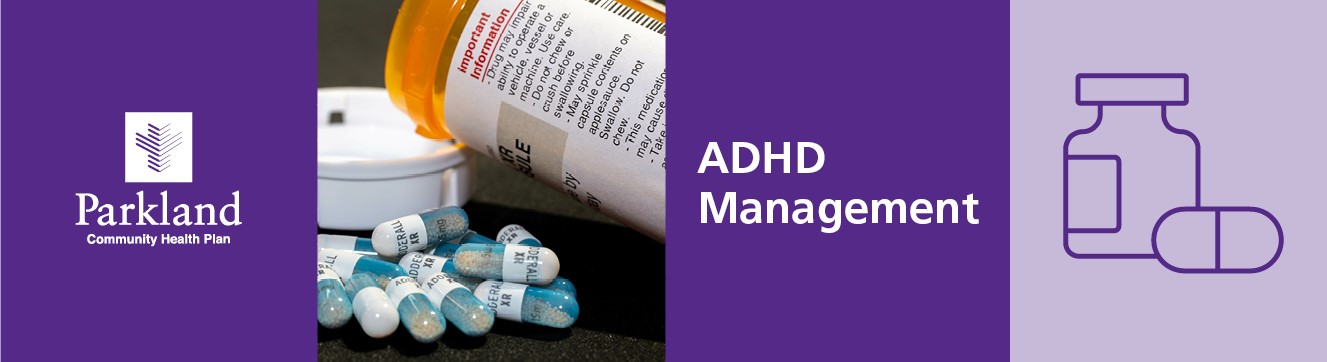 ADHD Management banner - purple