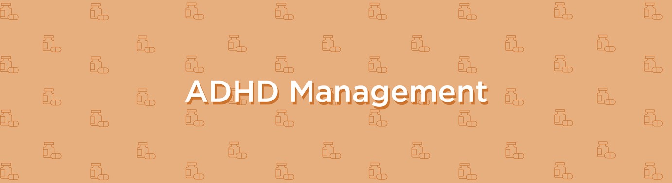 ADHD Management banner - orange