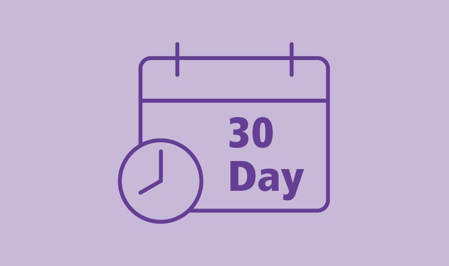 30-Day Behavioral Health Follow-Ups Icon - Purple