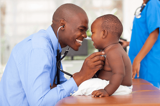 doctor with baby